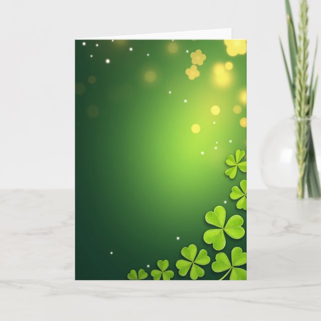 Lucky Greens Spring Time Card (Front)