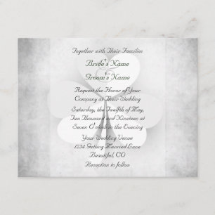 Lucky Heart Leaf Clover Irish Wedding Invitation