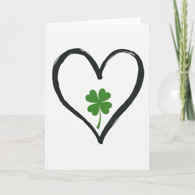 Lucky Heart Love Card (Front)