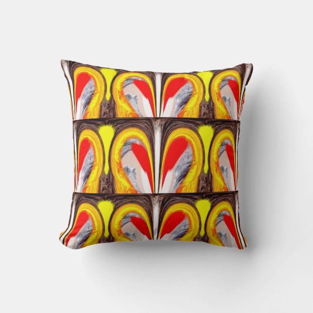Lucky hearts throw pillow (Front)