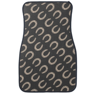 Lucky Horse Shoe Car Floor Mat