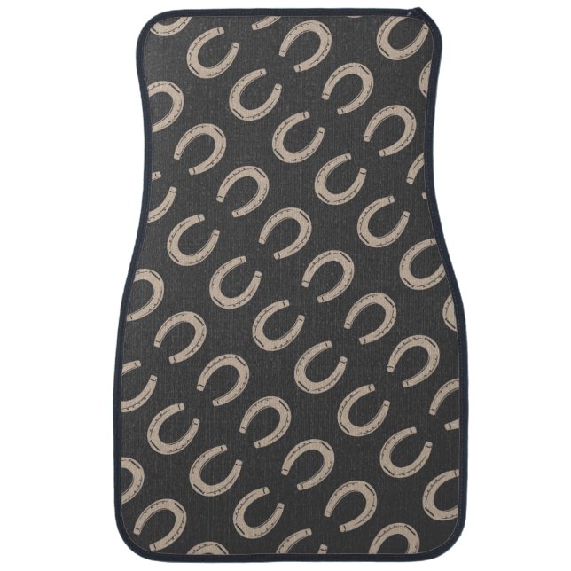 Lucky Horse Shoe Car Floor Mat (Front)