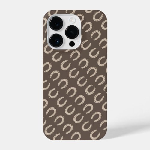 Lucky Horse Shoes Equestrian  iPhone 14 Pro Case
