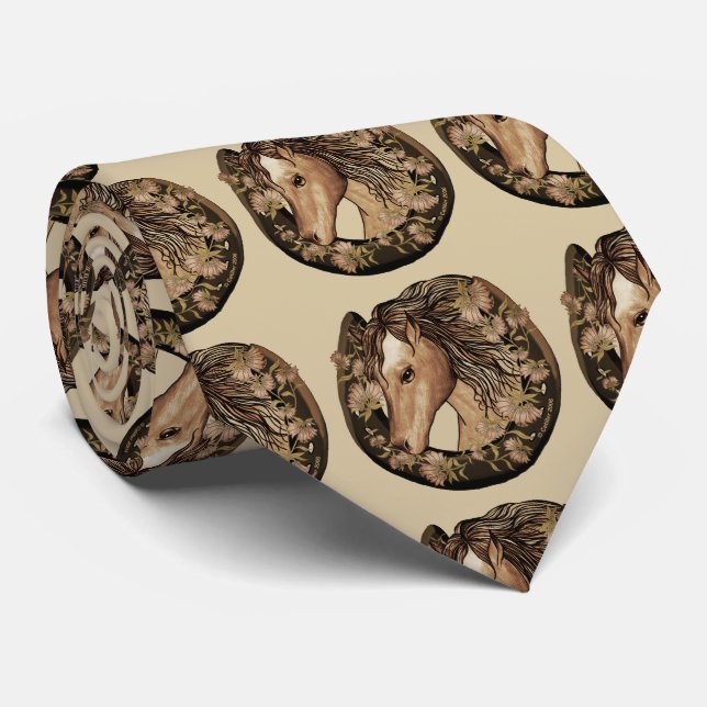 Lucky Horse   tie (Rolled)