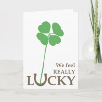 Lucky Horseshoe Administrative Professionals Thank You Card