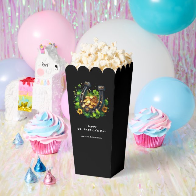 Lucky Horseshoe and Gold Coins St. Patrick's Day Favor Boxes (Party)