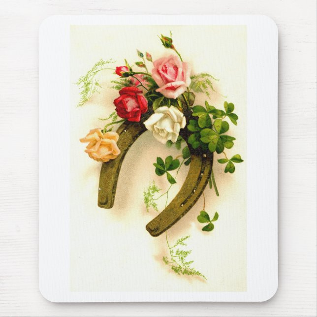 Lucky Horseshoe art Mouse Pad (Front)