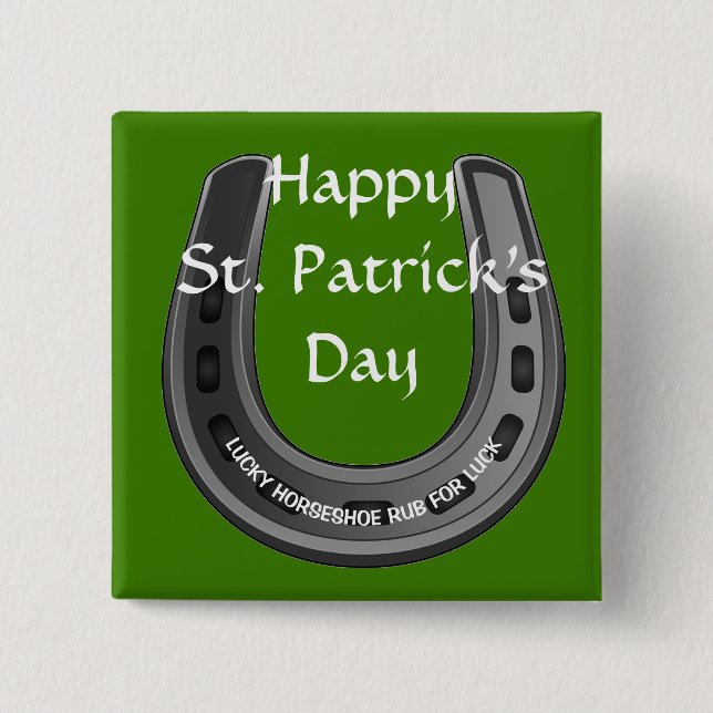 Lucky Horseshoe Button (Front)