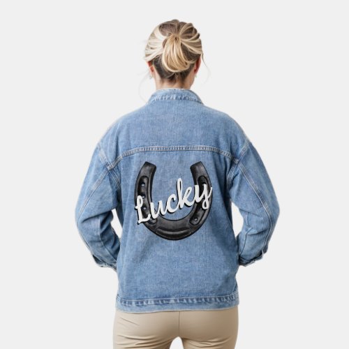 Lucky Horseshoe  Denim Jacket