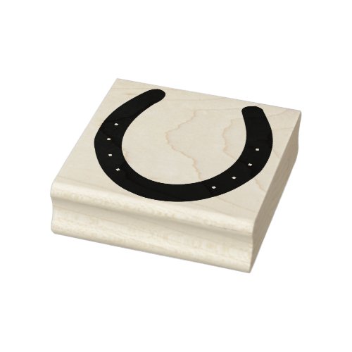 Lucky Horseshoe Rubber Stamp