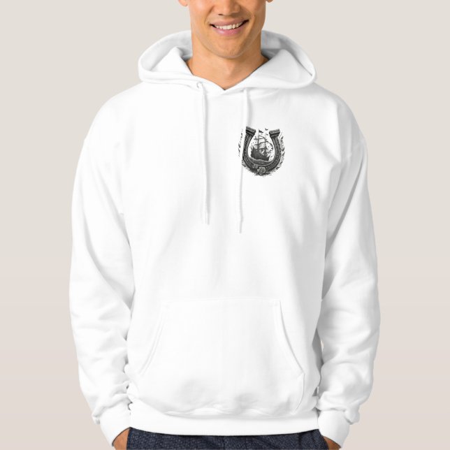 lucky horseshoe tattoo hoodie (Front)