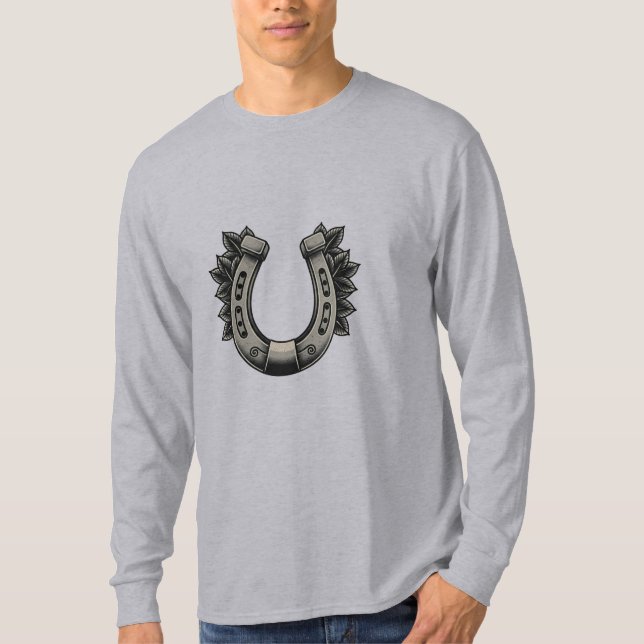 Lucky Horseshoe Tattoo T-Shirt (Front)