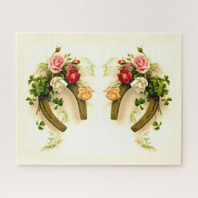 Lucky horseshoes art jigsaw puzzle (Horizontal)