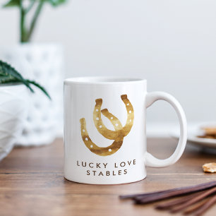 Lucky Horseshoes Customized Coffee Mug