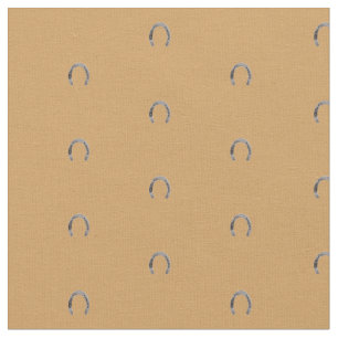 Lucky Horseshoes -- Tiny Horseshoe Print Fabric
