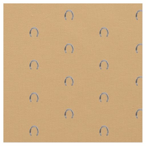 Lucky Horseshoes -- Tiny Horseshoe Print Fabric