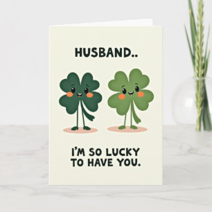 Lucky Husband Kraft Paper Look Card