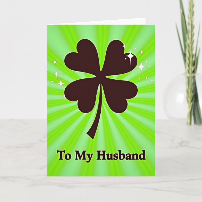Lucky Husband Love Card (Front)