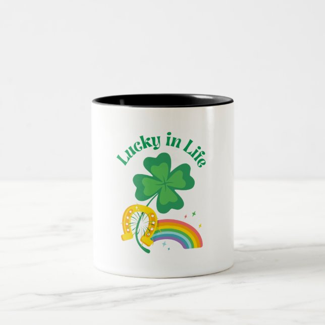 Lucky in Life St Patricks Day Special MUG Design (Center)