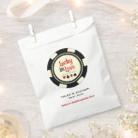 Lucky In Love Black Cream White Poker Chip Wedding Favor Bag<br><div class="desc">Are you getting married in Las Vegas or another fun casino city? Or having a casino themed wedding? These "Lucky in Love" creamy white and black favor bags would make a perfect way to have your guests take home some a thank you gift.</div>