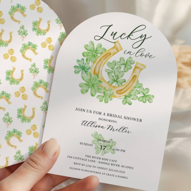 Lucky in Love Bridal Shower Invitation (Creator Uploaded)