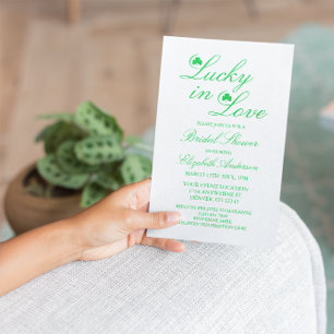 Lucky In Love Bridal Shower Invitation