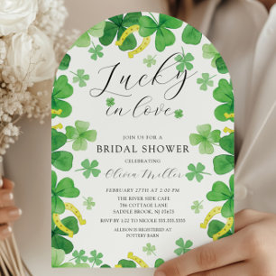 Lucky In Love Bridal Shower Invitation