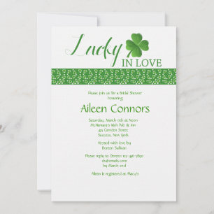 Lucky in Love Bridal Shower Invitation