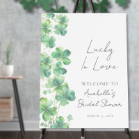 Lucky In Love Bridal Shower Welcome Sign