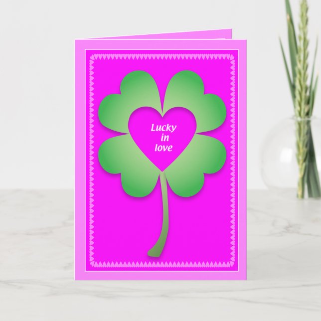 Lucky in Love card (Front)