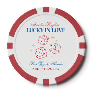Lucky In Love Casino Bachelorette Weekend Poker Chips