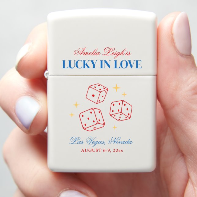 Lucky In Love Casino Bachelorette Weekend Zippo Lighter (In Hand)