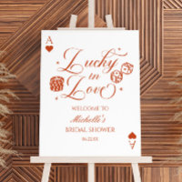 Lucky In Love Casino Bridal Shower Welcome Sign