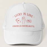 Lucky in Love Hand Drawn Casino Vegas Bachelorette Trucker  display picture 1