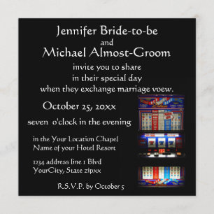 Lucky in Love Casino Theme Wedding Invitation