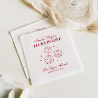 Lucky In Love Cocktails Bachelorette Weekend Napkins