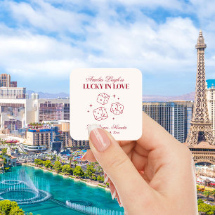 Lucky In Love Cocktails Bachelorette Weekend Square Sticker