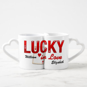 Lucky In Love Coffee Mug Set