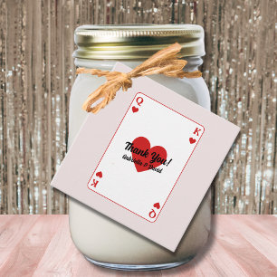 Lucky In Love Couples Shower Thank You Favor Tags