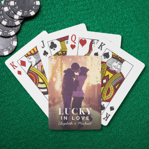 Lucky In Love Custom Photo Playing Poker Cards
