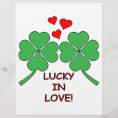Lucky In Love Hearts Clover (Front)