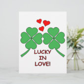 Lucky In Love Hearts Clover (Standing Front)