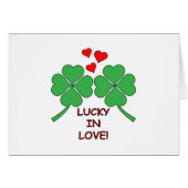 Lucky In Love Hearts Clover (Front Horizontal)