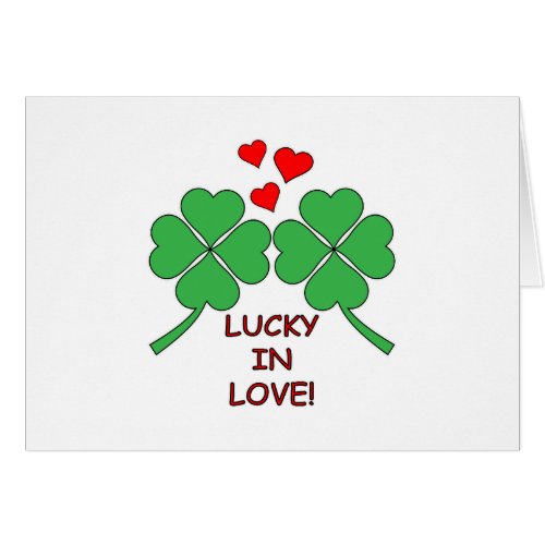 Lucky In Love Hearts Clover