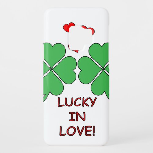 Lucky In Love Hearts Clover Case_Mate Samsung Galaxy S9 Case