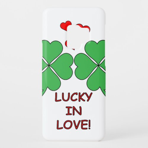 Lucky In Love Hearts Clover Case_Mate Samsung Galaxy S9 Case