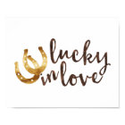 Lucky in Love Horseshoes | Art Print