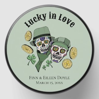 Lucky In Love Irish Sugar Skulls Newlywed