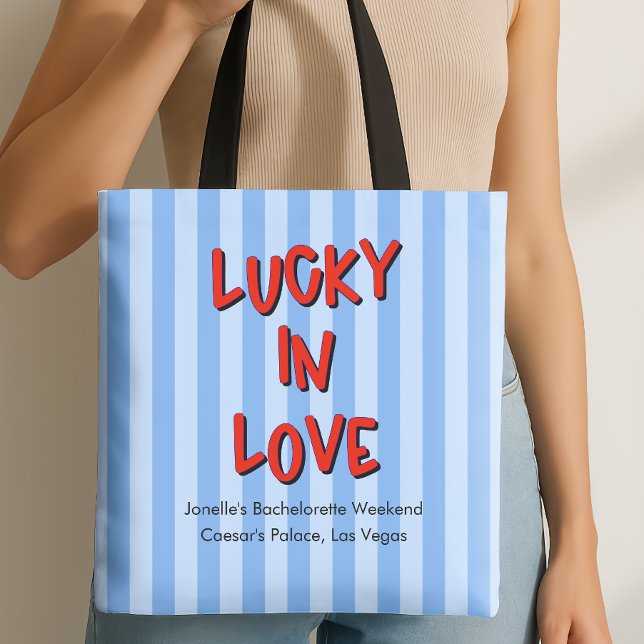 Lucky in Love Las Vegas Bachelorette Tote Bag (Lucky in Love Tote)