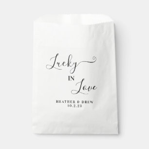 Lucky In Love Lottery Scratcher Wedding Favor Bag